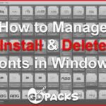 how to install and uninstall fonts windows (manage fonts)