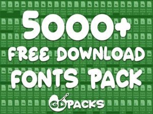 5000 fonts pack free download